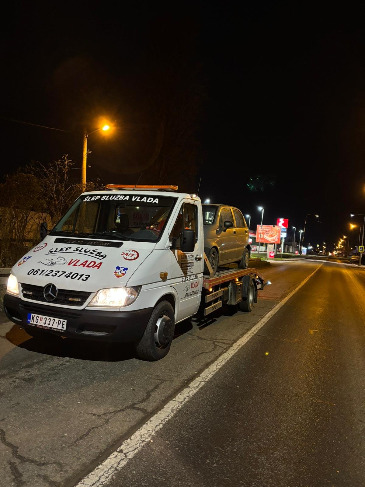 Šlep služba Beograd - noćna intervencija